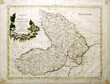 Old map of Moldavia and Vallachia, Moldova and Romania 1700