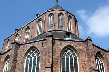 The back of the Martini Church in Groningen in the Netherlands