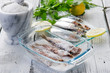 sardines with salt - sardine sotto sale