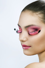 Wall Mural - Beautiful Creative Fashion Makeup