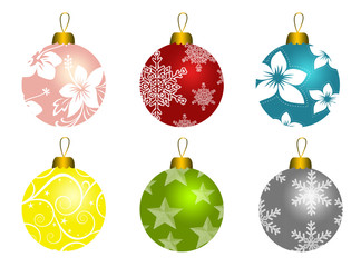 Wall Mural - Set of christmas balls