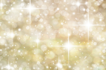 Gold Christmas abstract bokeh