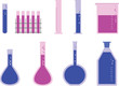 Icon set of laboratory equipement