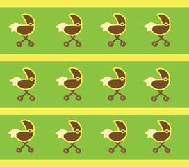 Sticker - Neutral Baby Stroller Background