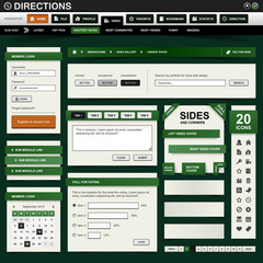 Wall Mural - Web Design Element Green