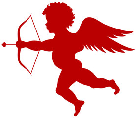 Sticker - Cupid with Bow and Arrow