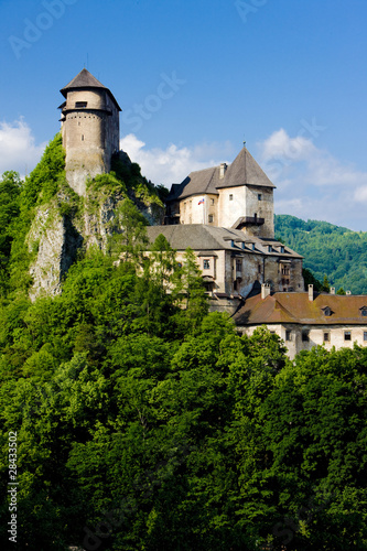 Obraz na płótnie canvas trzyczęściowy "tryptyk" Oravsky castle, slovakia