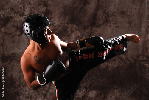 Naklejka samoprzylepna Kick boxing