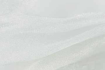 Wall Mural - white organza fabric texture