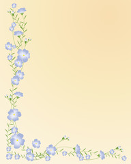 Wall Mural - flax design