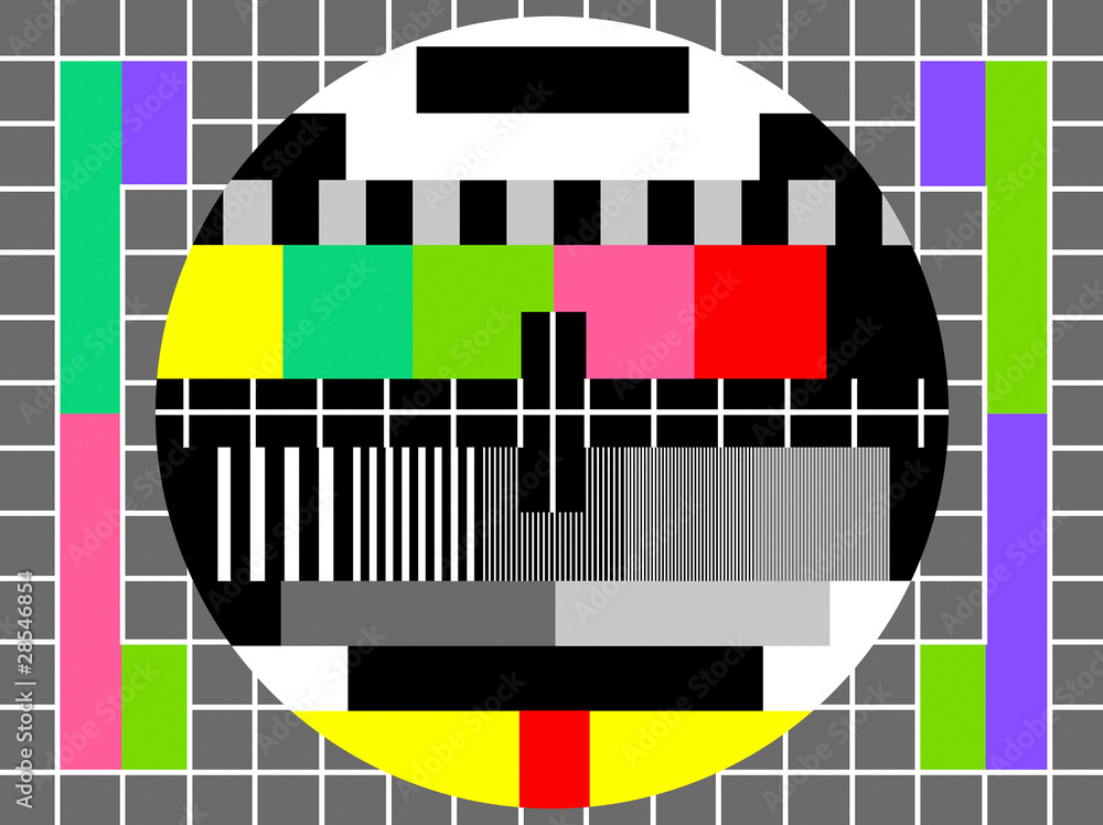 Color test for television - obrazy, fototapety, plakaty 