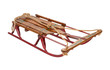 Antique Sled isolated with a clipping path