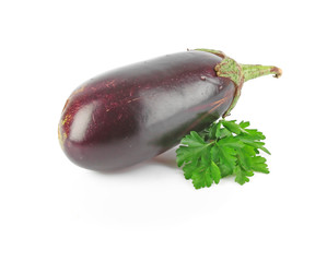 Wall Mural - Eggplant end parsley