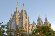 Mormon Temple In Salt Lake City Utah