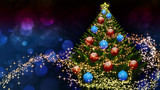Fototapeta Mosty linowy / wiszący - Abstract Christmas tree