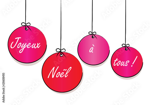 Boules De Noël Roses Buy This Stock Illustration And