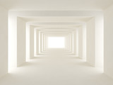 Fototapeta Perspektywa 3d - tunnel of light