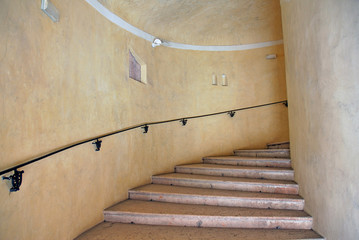 Canvas Print - Italy Ferrara Este palace antique stairs