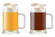 two mug of beer