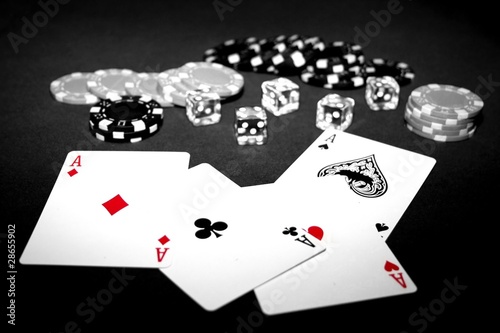 Tapeta ścienna Poker asów