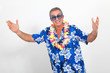 © goodluz - Happy man with hawaiian shirt