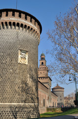 Wall Mural - castello sforzesco, milano