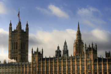 Fototapete - London - Big Ben / Houses of Parliament