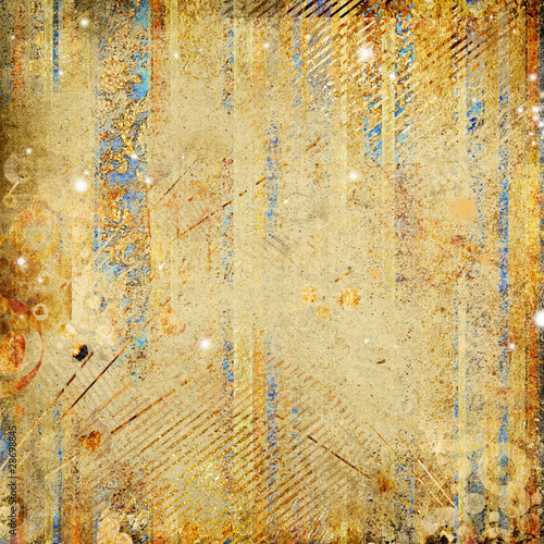 shabby golden paper