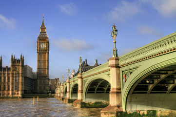 Fototapete - London - Big Ben / Houses of Parliament