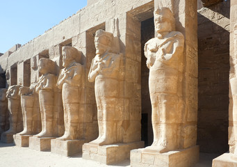 Wall Mural - Statues in Karnak temple, Luxor, Egypt