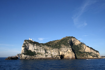 Fototapete - Capo Miseno visto dal mare