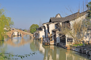 Wall Mural - Jangsu, the Xizha ancient village