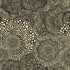 Cogs of biology - seamless pattern