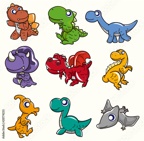 Naklejka ścienna cartoon Dinosaur icon