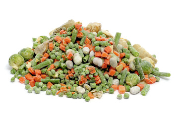 Canvas Print - frozen vegetables mix