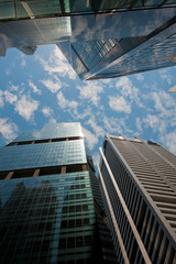 Wall Mural - skyscrapers, typical urban cityscape