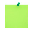 © PixMarket - Green sticky note with pushpin