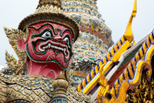 Statue Divinité Palais Royal Bangkok, Thaïlande