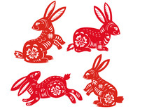 Chinese Zodiac Of Rabbit Year.