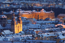 Die Stadt Würzburg Im Winter