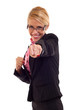 © Viorel Sima - Smiling business woman fighting