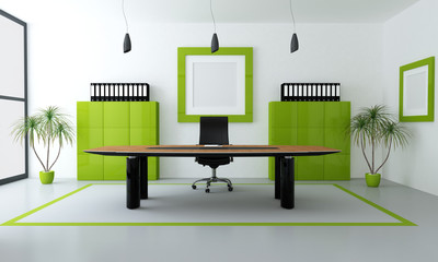 Wall Mural - green modern office