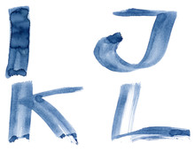 Blue Alphabet