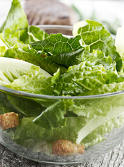 Sticker - salad in a bowl at dinner