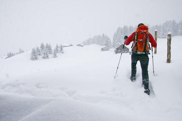 Canvas Print - Schneeschuhwanderung