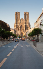 Wall Mural - Notre Dame Cathedral in Reims, France