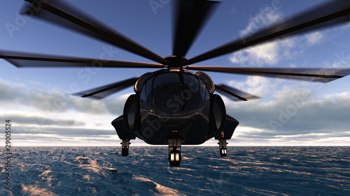 Fotoboard na płycie Helikopter