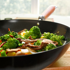 Wall Mural - wok stir fry