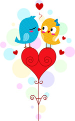 Poster - Lovebird Kiss