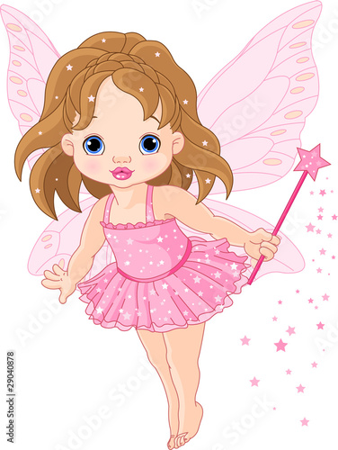 Naklejka na meble Cute little baby fairy